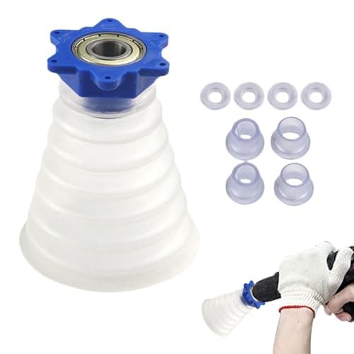 Serplex® Hole Saw Dust Bowl 16cm/6.2'' Flexible Drill Dust Collector Drill Bit Cover, Semi-transparent Universal Drill Dust Catcher Dust Collector Chips Collector for Hole Saw