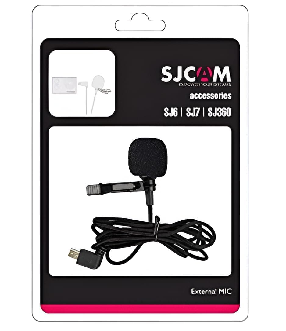 Sjcam External Microphone Compatible Sj6 Legend Sj7 Star and Sj360 - Mini USB