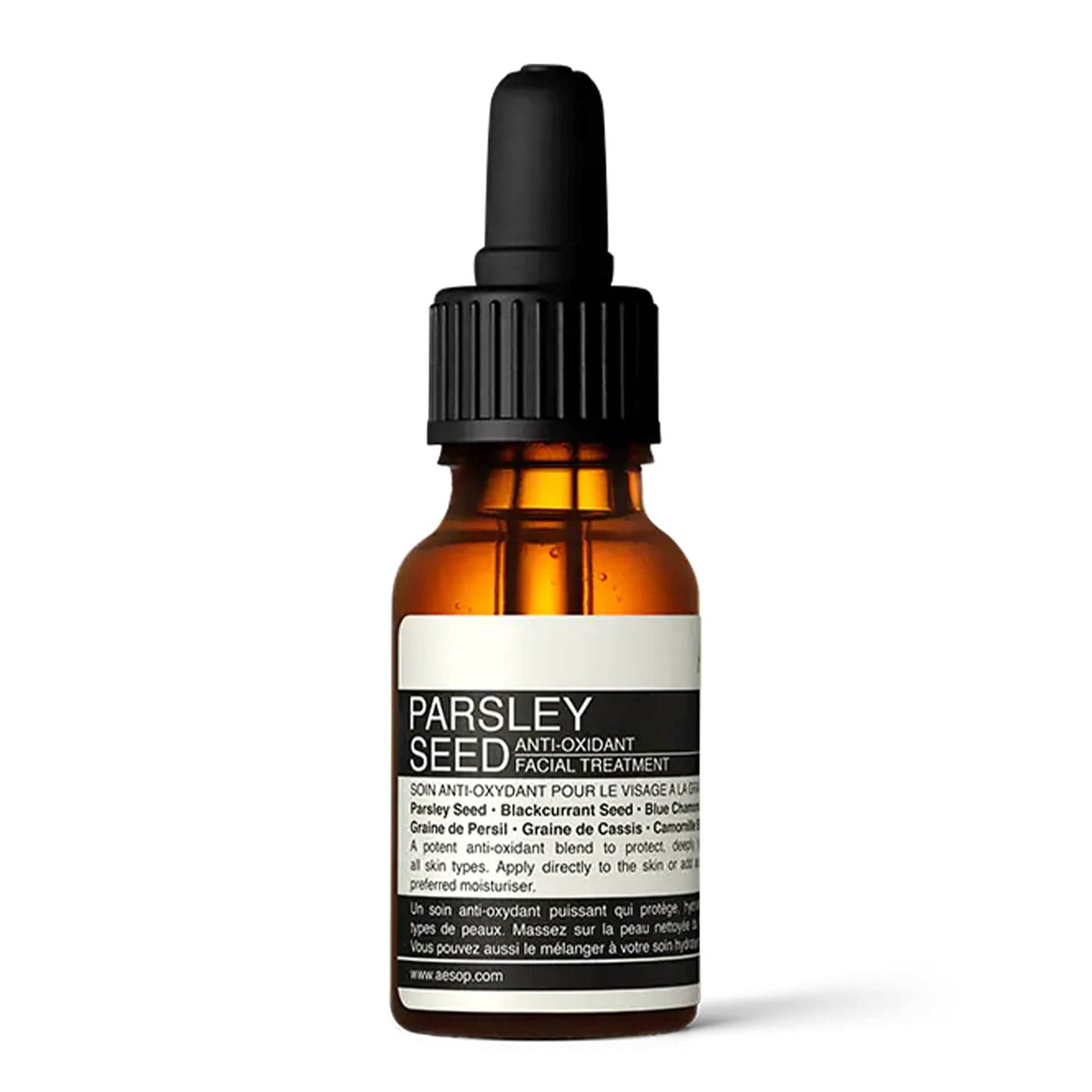 Aesop Parsley Seed AntiOxidant Facial Treatment Vitamin E to Nourish Fortify Revive the Skin 15mL 05 oz
