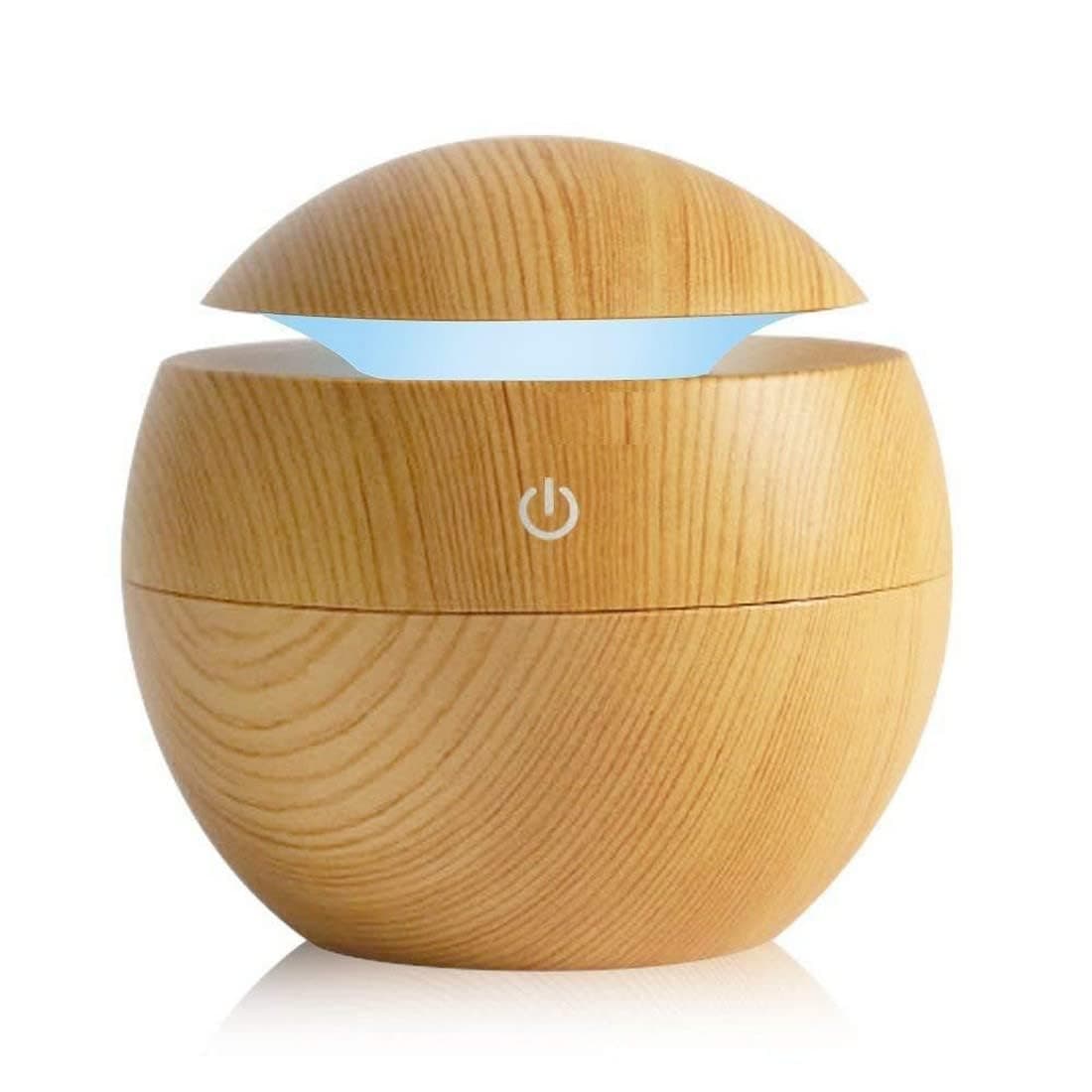 Pamidhar Wooden Cool Mist Humidifiers Essential Oil Diffuser Aroma Air Humidifier with Ambient Lighting Perfect for Home Office and Car Air Humidifier for Room Multicolor