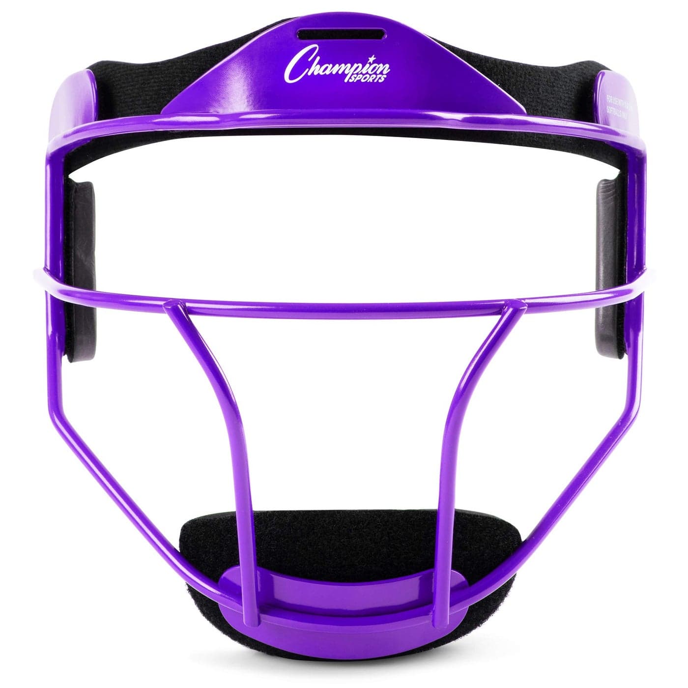Champion Sports Steel Softball Face Mask Classic Fielders Masks for Adults Durable Head Guards Premium Sports Accessories for Indoors and Outdoors Purple