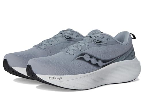 Saucony Men's Triumph 22 Sneaker, Flint/Black, 11.5