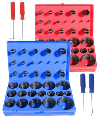 bylikeho 826pcs O Ring Assortment Kit,Nitrile Rubber O Ring Kit with 4 Pick & Hook,Car Accessories Universal SAE and Metric O-Rings Kit in 32 Sizes,O Rings Gaskets Kit for Automotive Plumbing Repair