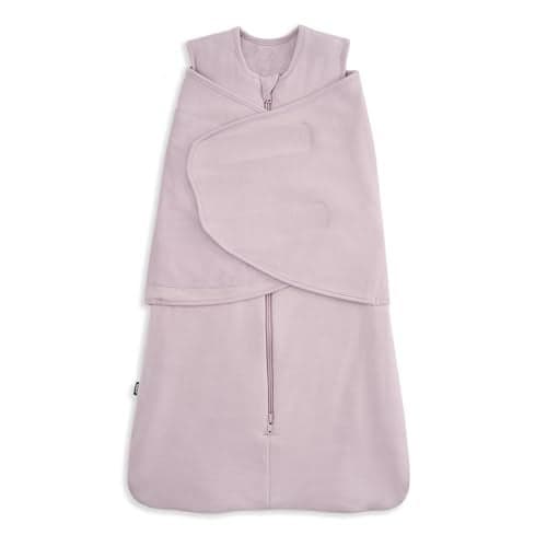 HALO Sleepsack Supersoft Swaddle Cozy Bamboo Viscose 3Way Adjustable Swaddle 2 Way Zipper 2 TOG 03 Months Newborn Pack of 1 Mauve