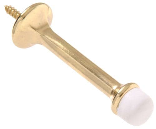 Hillman Hardware Essentials by Hillman 852337 Rigid Door Stop Brass Plated