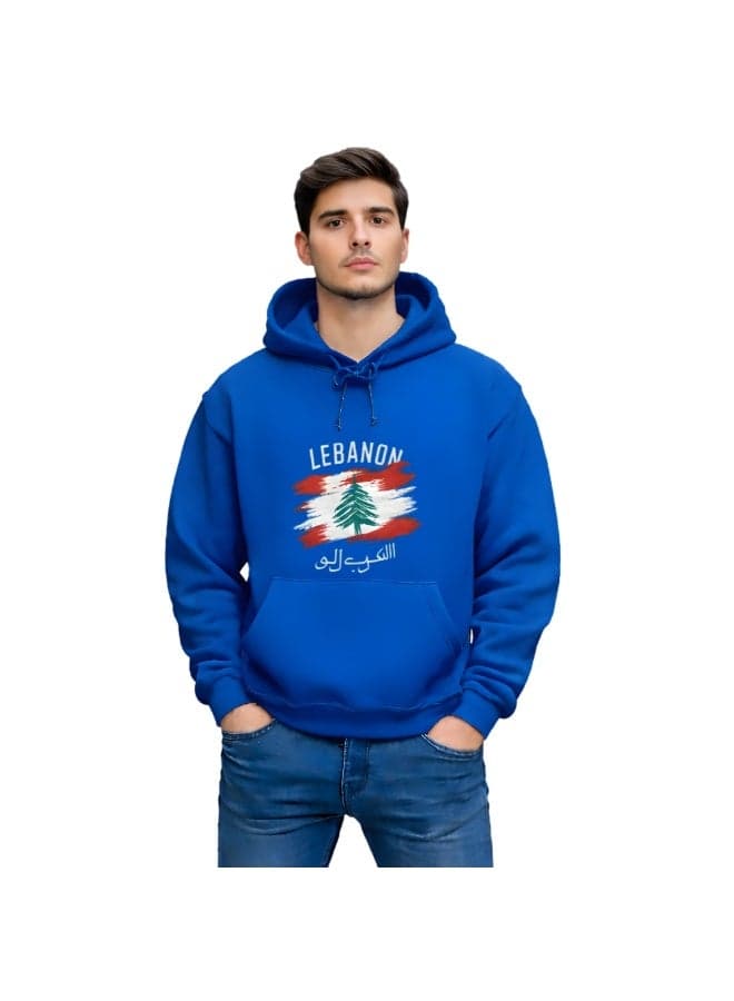 Lebanon Men's Hoodie-100% Cotton Fabric,Long Sleeve|Casual Wear For Travel,Sports&Daily Outfits|Lebanon Printed Hoodies