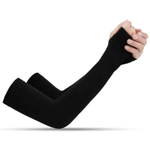 PIRU Unisex Arm Compression Sleeves – Sun & Dust Protection for Men & Women, Sports, Cycling, Running, Cricket | 1 Pair