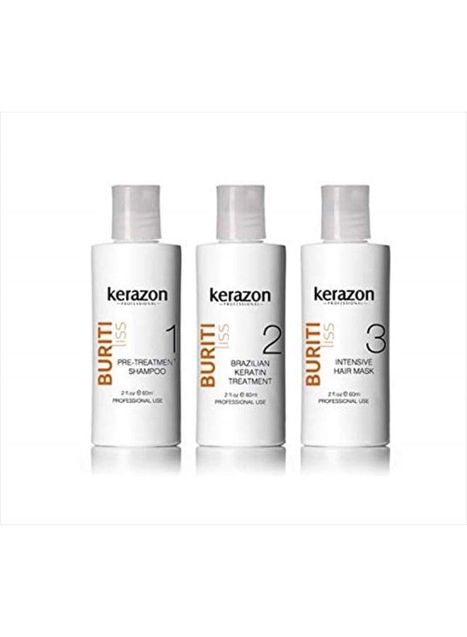 Brazilian Keratin Treatment Complex Blowout KERAZON kit 2oz/60ml - Tratamiento de Keratina Queratina Brasileña para Alisar Importada
