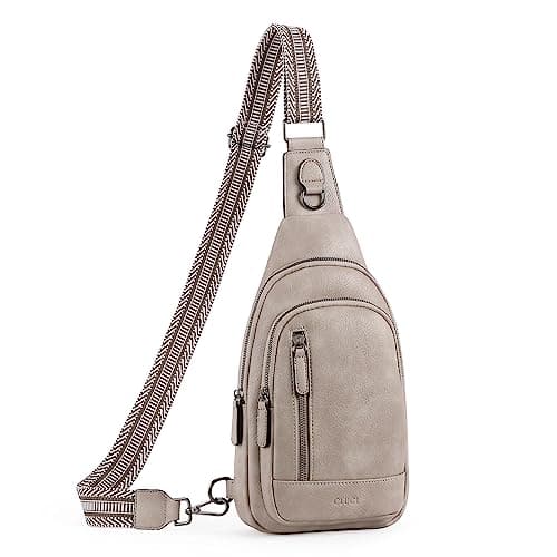 CLUCI Crossbody Bags for Women Men,Leather Sling Bag Cross Body Backpack for Woman Gifts for Women Birthday Unique