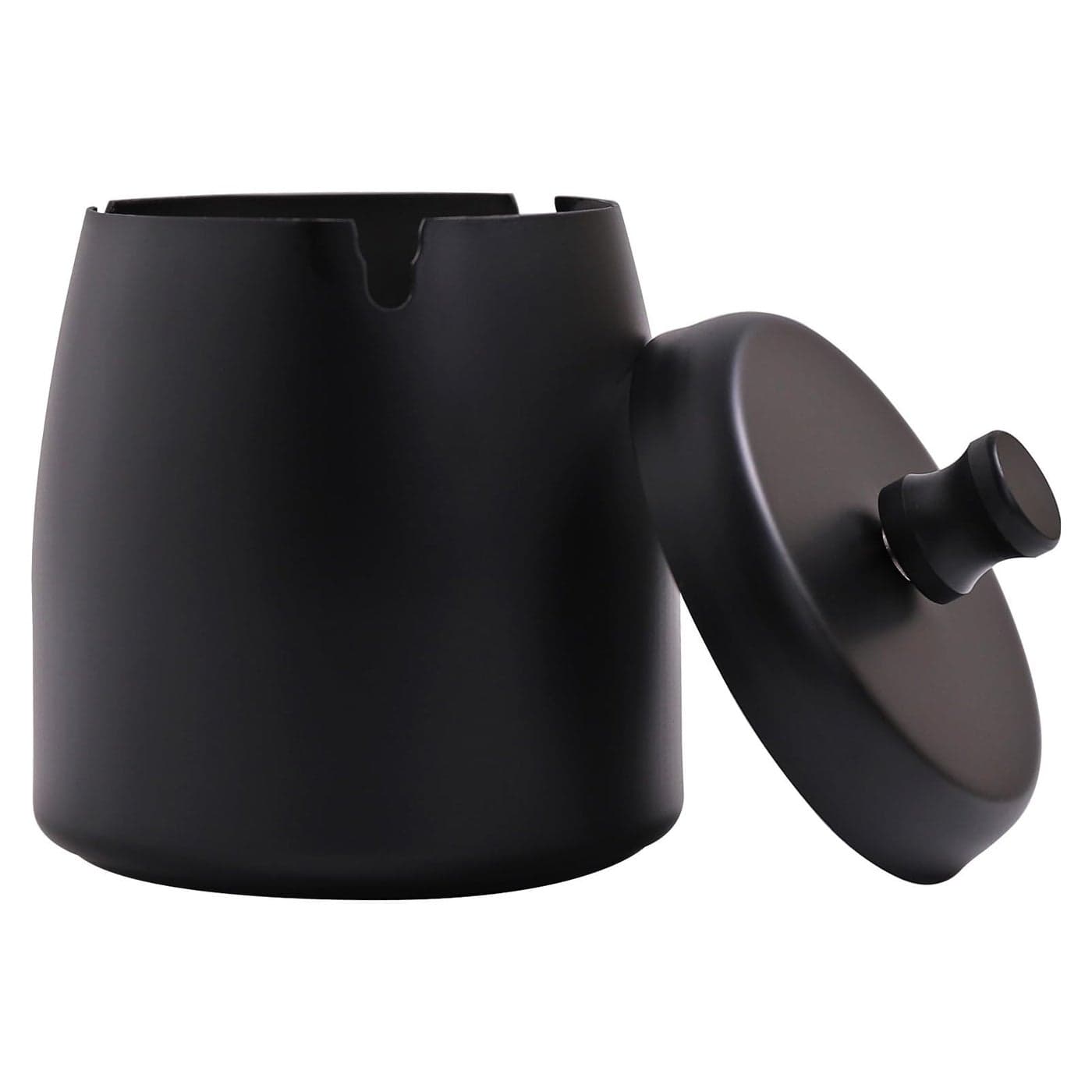 Small Outdoor Ashtray with Lid for Cigarette Smokeless Stainless Steel Ash Tray Smell Proof Windproof Ashtrays for Outside Patio Home Office Tabletop Odorless Car Ashtrays299x268x295