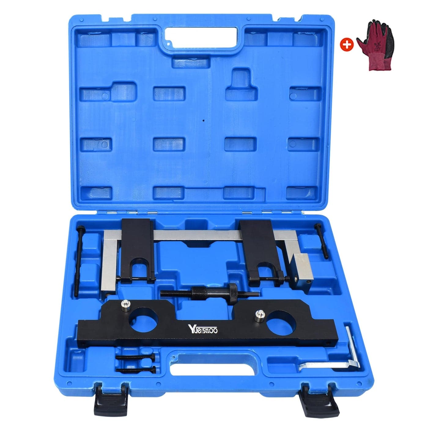 Yuesstloo Engine Vanos Camshaft Alignment Locking Timing Tool Kit Compatible with BMW N20 N26 with Carrying Case Gloves