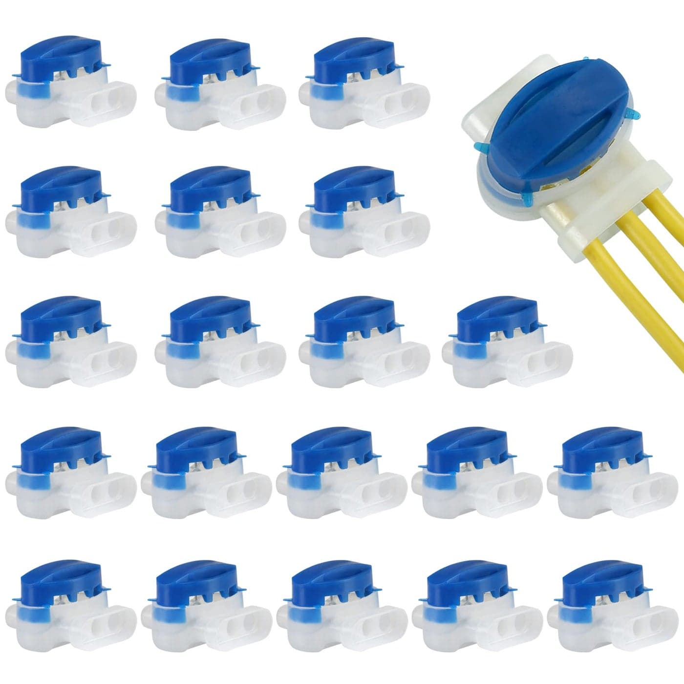 GWHOLE Pack of 20 Electrical IDC 314BOX Wire Connectors for Robotic Lawn Mowers Irrigation Applications