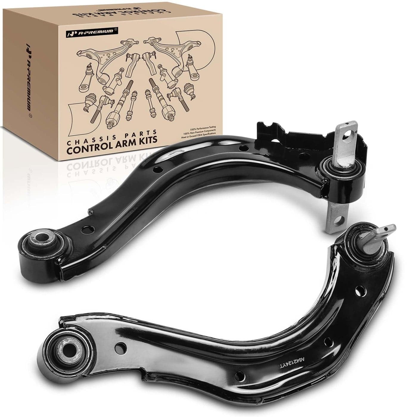 APremium 2 x Rear Upper Control Arm with Bushing Compatible with Honda Civic 20082015 Acura ILX 20132021
