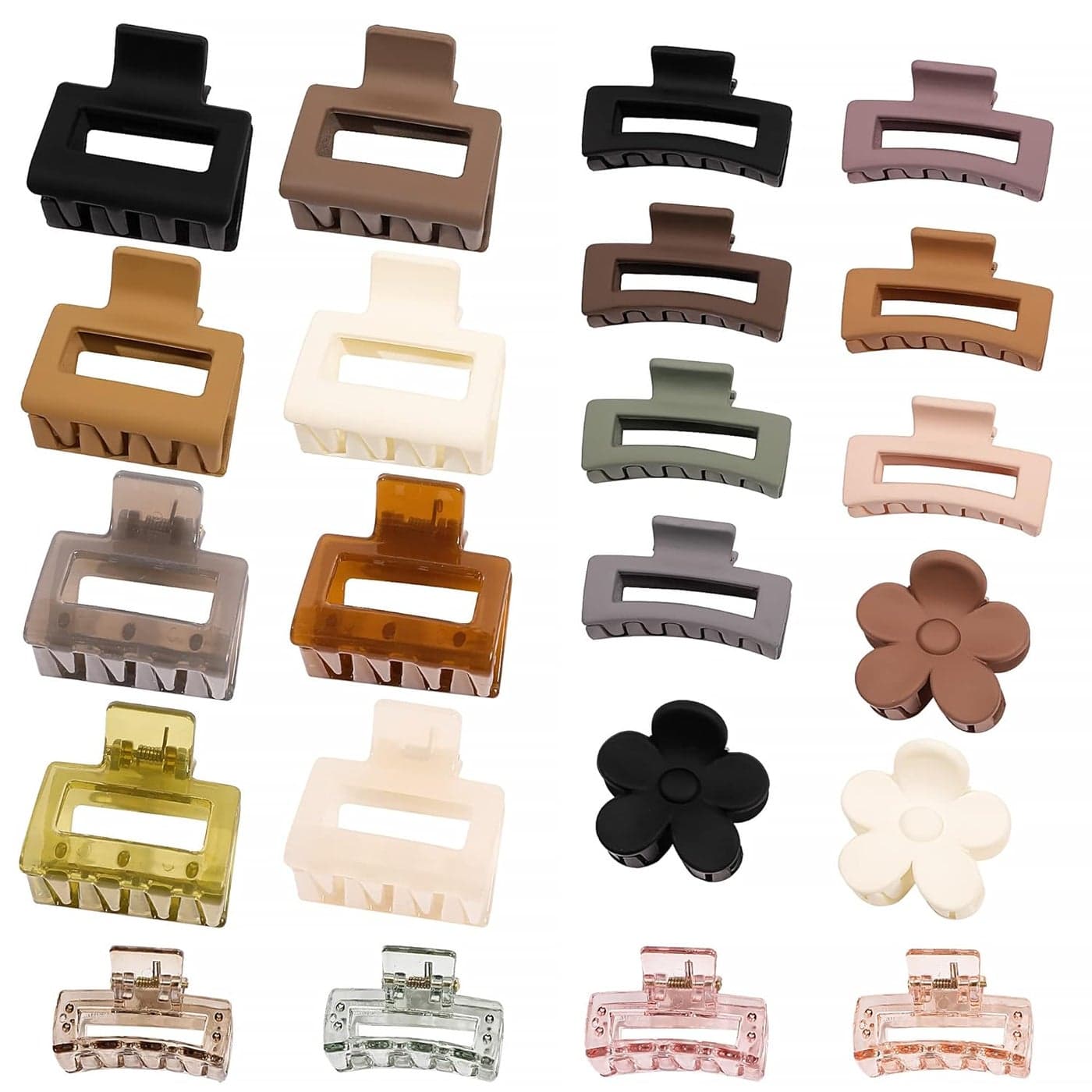 Small Claw Hair Clips for Thin Hair 22 Pcs Medium Mini Hair Clips for Shot Hair Tiny Clip Accessories for Women Girls