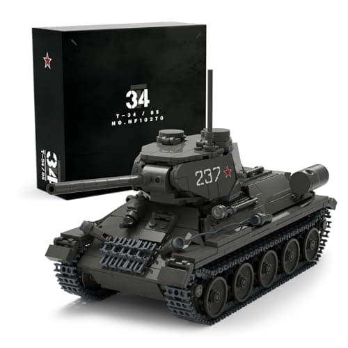 Nifeliz T3485 Tank WW2 Military Tank Building Set for Adults Collectible Army Model to Build and Display Gift Ideal for Military Fans 818 PCS NF10270