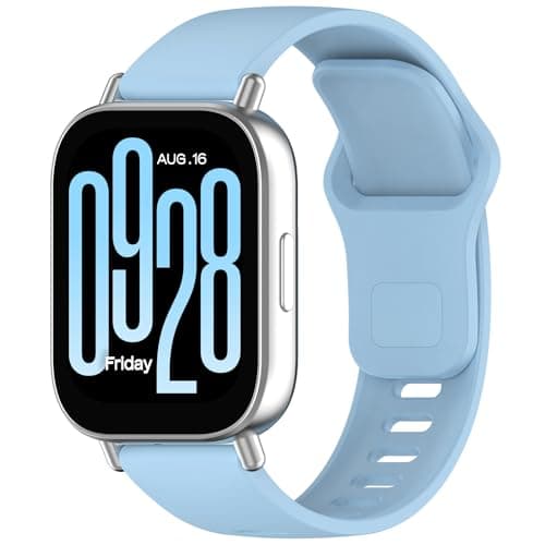 Tobfit Solicone Strap Compatible with Redmi Watch 5 Active, Sport Waterproof Replacement Strap for Redmi Watch 5 Lite/Active band,Premium Blue