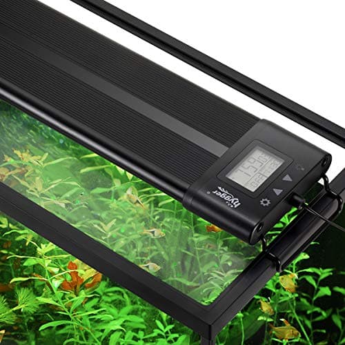 hygger Auto On Off LED Small Aquarium Light 1217 Inches Dimmable 7 Colors Full Spectrum Fish Tank Light Fixture for Freshwater Planted Tank Build in Timer Daylight Moonlight DIY Mode