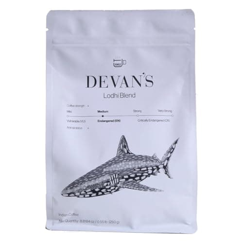 1962 Devan's Lodhi Blend Coffee Beans - 250g | Rich & Aromatic | Ideal for Filter & Drip Brewing | Made for Coffee Lovers