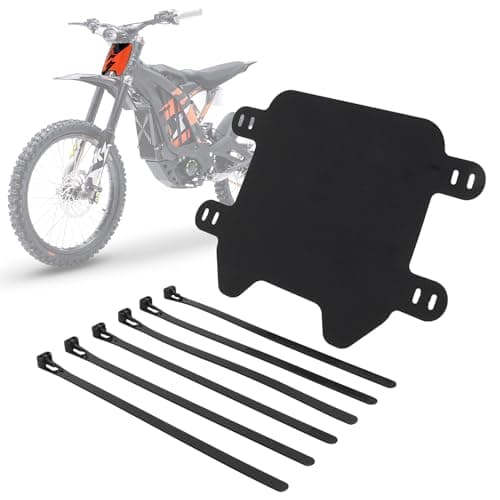 IUVWISN Motorcycle Number Plate Front License Plate for Surron Sur Ron LBX Talaria Sting MX3/R MX4 MX5 Talaria XXX Super73 MX350 MX650 E-Ride Pro SR S SS 2.0 3.0 X260 X160 Electric Dirt Bike