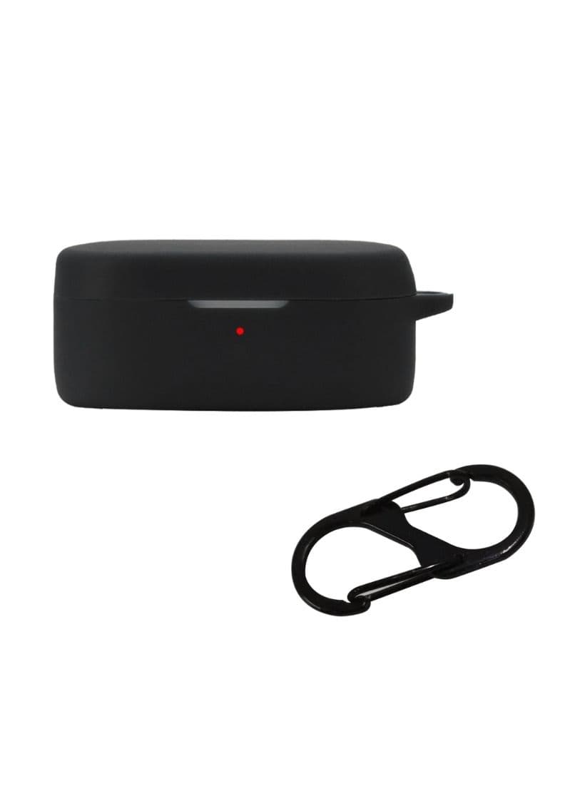 Silicone Case Compatible with OnePlus Buds Ace Protective Cover with Carabiner Front LED Visible Support Wireless Charging
