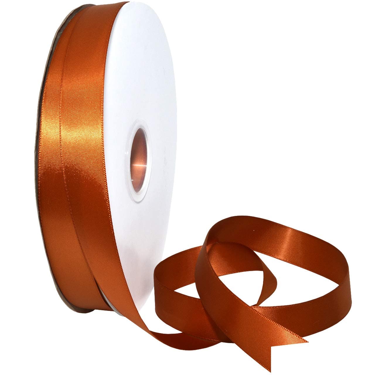 Morex Ribbon Double Face Satin Ribbon 78 X 100 YD Copper Ribbon for Gift Wrapping Birthday Gift Cards Satin Dress for Women Silk Ribbons for Crafts Wedding Gifts for Couple