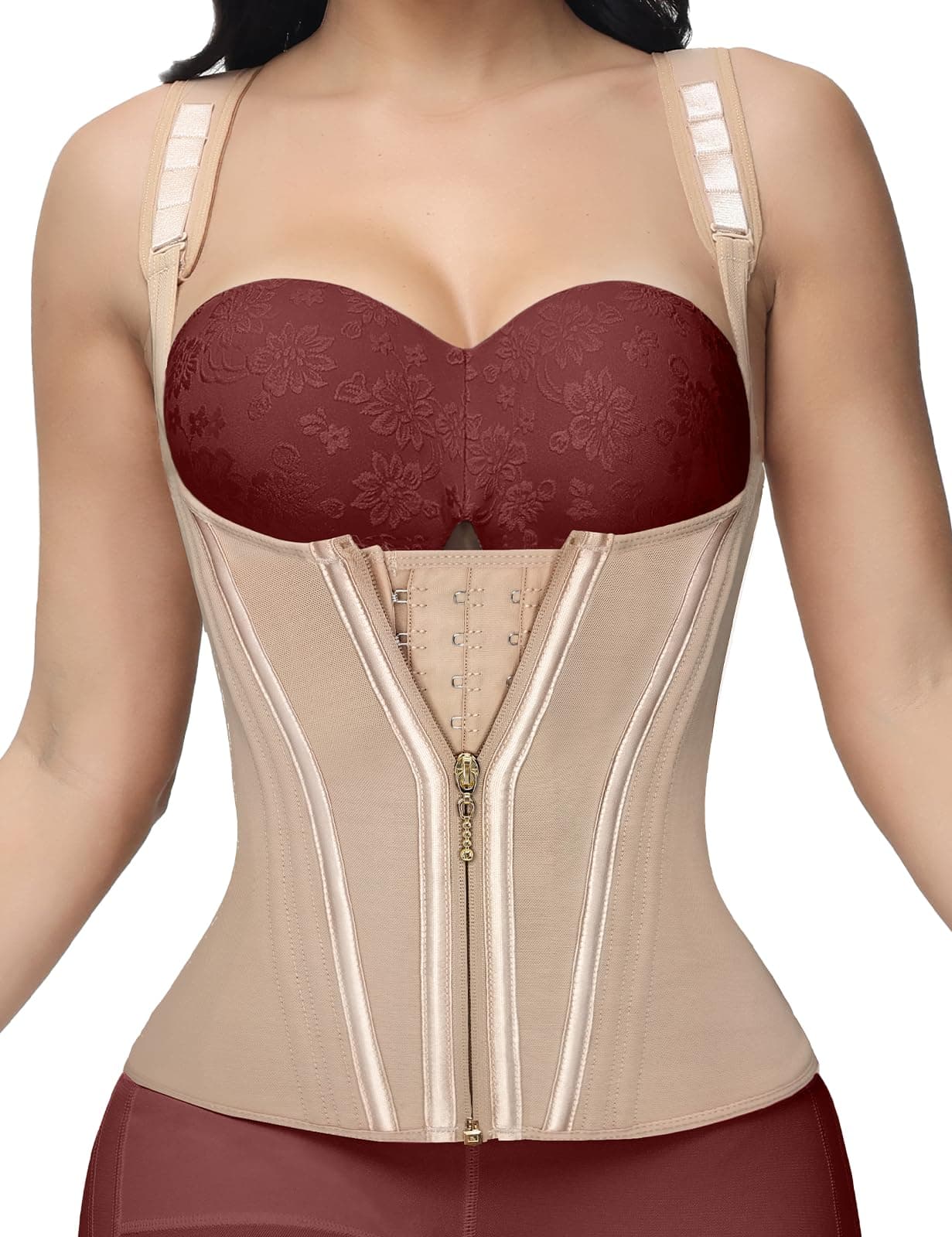 SHAPSHE Waist Trainer for Women, Tummy Control Sports Girdle, Workout Body Shaper with Adjustable Shoulder Strap