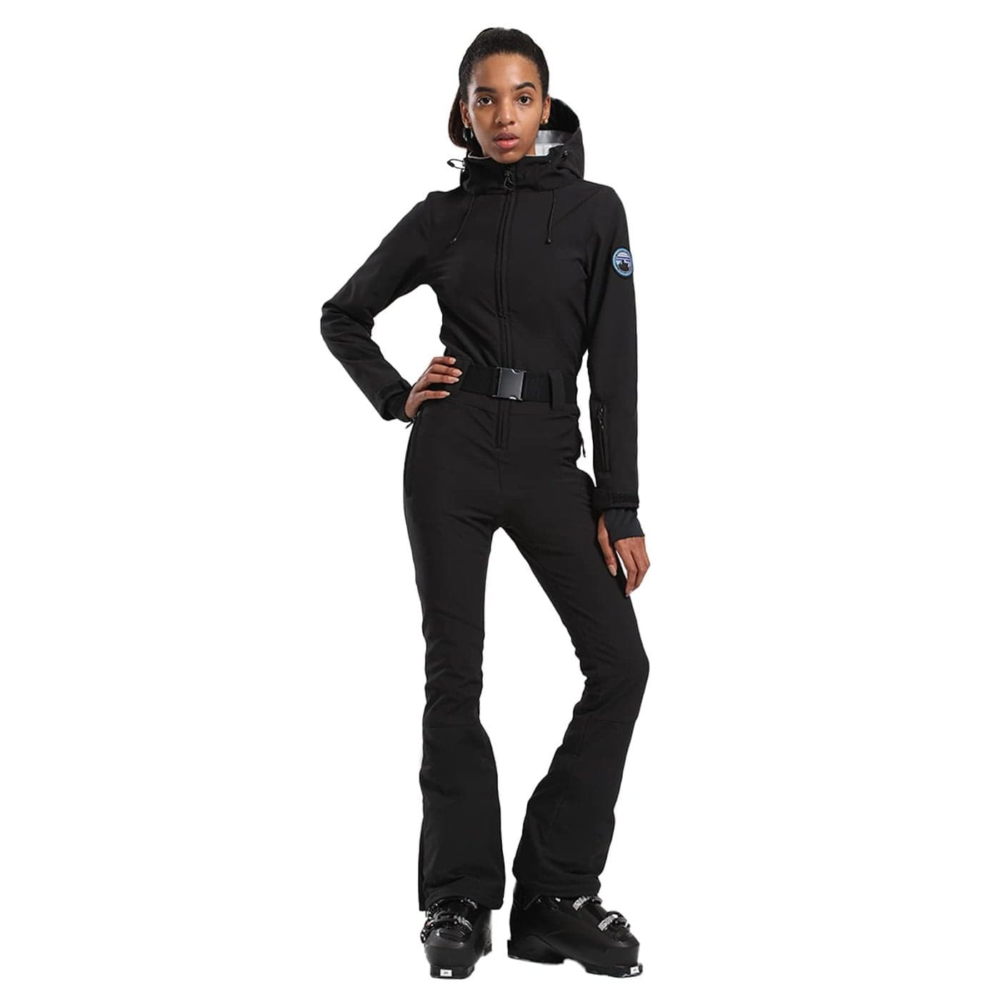 GSOU SNOW Ski Suit Women Snowsuit Slim One Piece Jumpsuit Snow Jackets Waterproof Winter Windproof Outdoor Sports Warm
