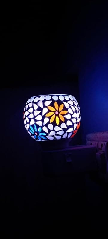 ASHAPURA CREATION Ceramic Kapur Dani Electrical Camphor Diffuser Home Fragrance Oil Burner Aroma Night Lamp Pcs1Design44