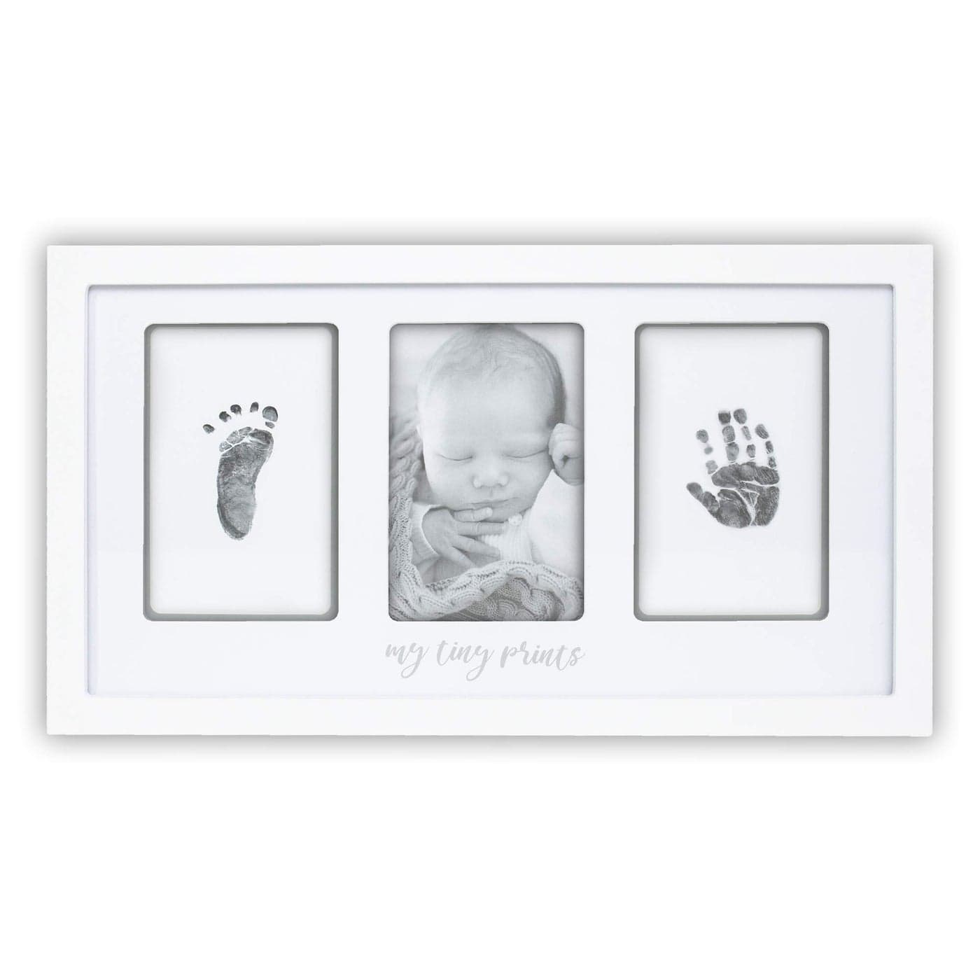 Felt Like Sharing Baby Hand and Footprint Kit White Frame Baby Footprint Kit