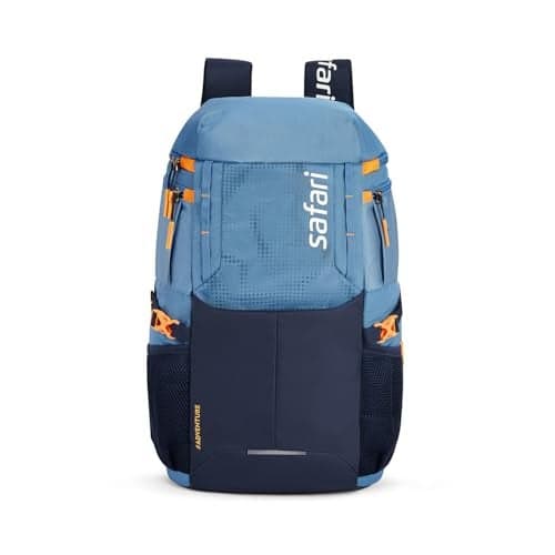 Safari Quest 3 45L Overnighter Rucksack Laptop Travel Backpack Bags for man and women, Large Size Travel Bag, school bag for Boys & Girls, Wet Pouch, Compression Straps, Hiking, Trekking, Weekender