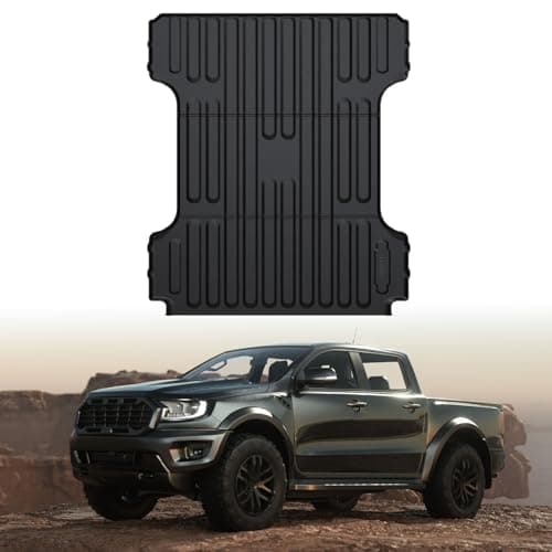 LASFIT 64FT Truck Bed Mat for Ram 1500 20192026 Standard Bed 6FT4763inches NOT for Classic Model or Model with RamBox All Weather TPE Custom Fit Truck Cargo Bed Liner Black