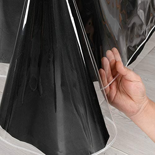 Hiasan Clear Plastic Tablecloth Rectangle 100 Waterproof Oilproof Stain Resistant Wipeable Transparent Vinyl Table Cloth Protector 54 x 120 Inch
