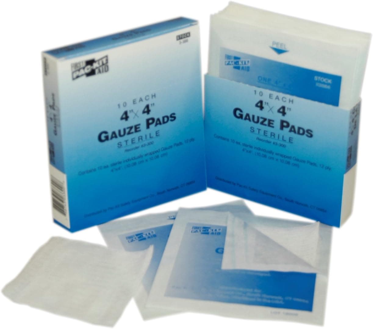 First Aid Only 3300 Gauze Pad 4 Length x 4 Width Box of 10