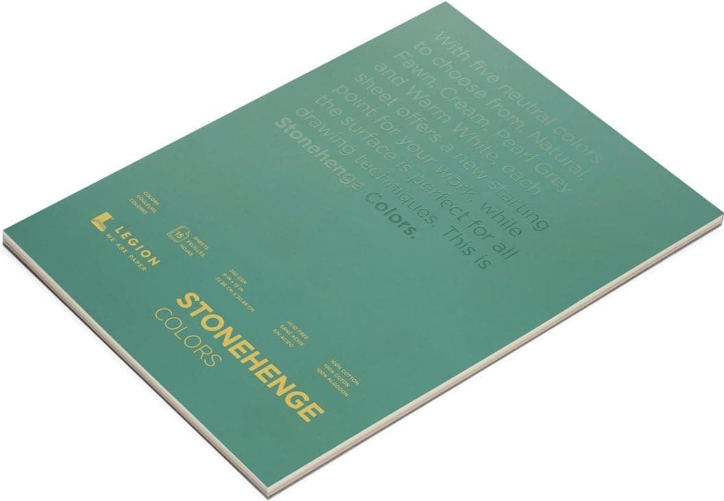 Legion Paper Stonehenge Pad L21STP250MC912 Multicolor Paper 9 by 12 inches 15 sheets