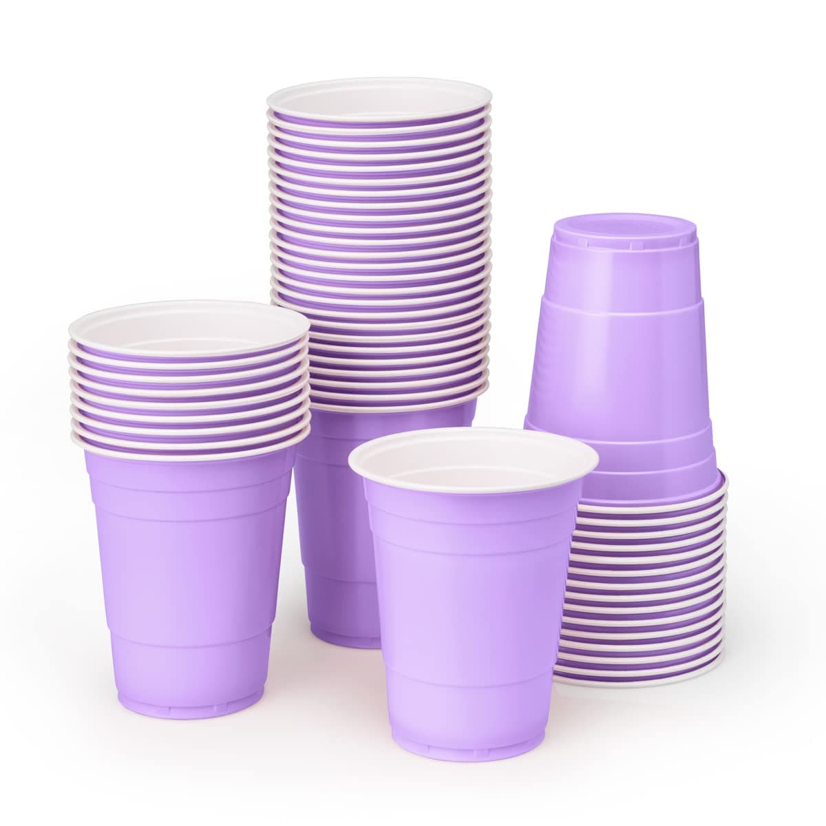 xo Fetti Party Decorations Lavender Plastic Cups 50 Purple Matte 16 oz Disposable Cups Bachelorette Party Birthday Party Party Favors Baby Shower Supplies