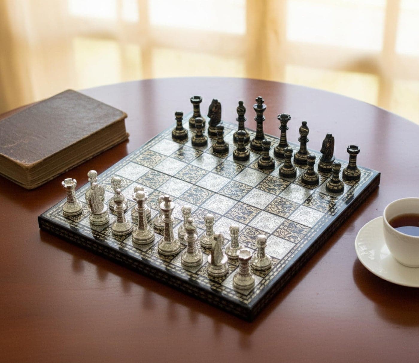 StonKraft 12" x 12″ Collectible Premium Brass Made Chess Board Game Set + All Brass Pieces