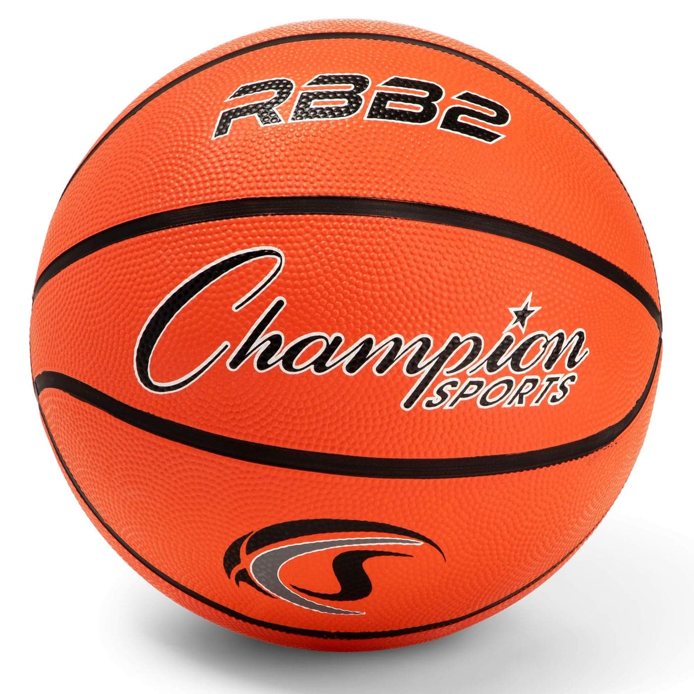 Champion Sports Rubber Junior Basketball Heavy Duty Pro Style Basketballs and Sizes Premium Basketball Equipment Indoor Outdoor Physical Education Supplies Size 5 Orange