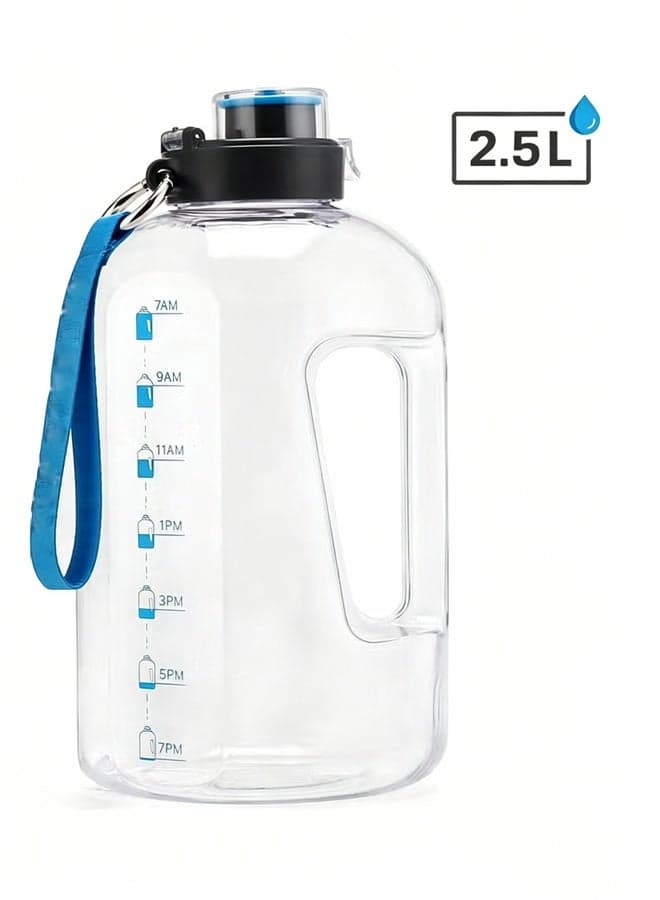 Sports Water Bottle with Leakproof Flip Top, BPA Free PETG Water Bottle for Fitness Gym Outdoor Cycling Running, Lightweight Drink Bottle for Men Women Kids