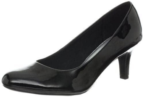 LifeStride Womens Parigi Pumps Black Patent 8 W