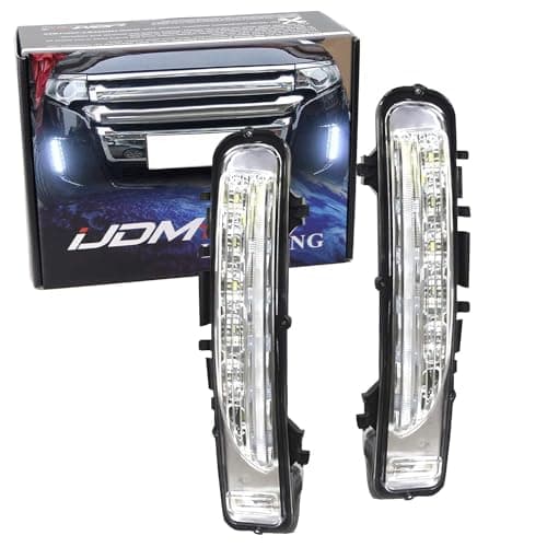iJDMTOY Switchback LED Daytime Running Lights Compatible With 2011-14 Ford Edge w/Turn Signal Lights, OEM Fit Lower Bumper Assy Powered by (6) Xenon White LED as DRL & (6) Amber LED as Turn Signals