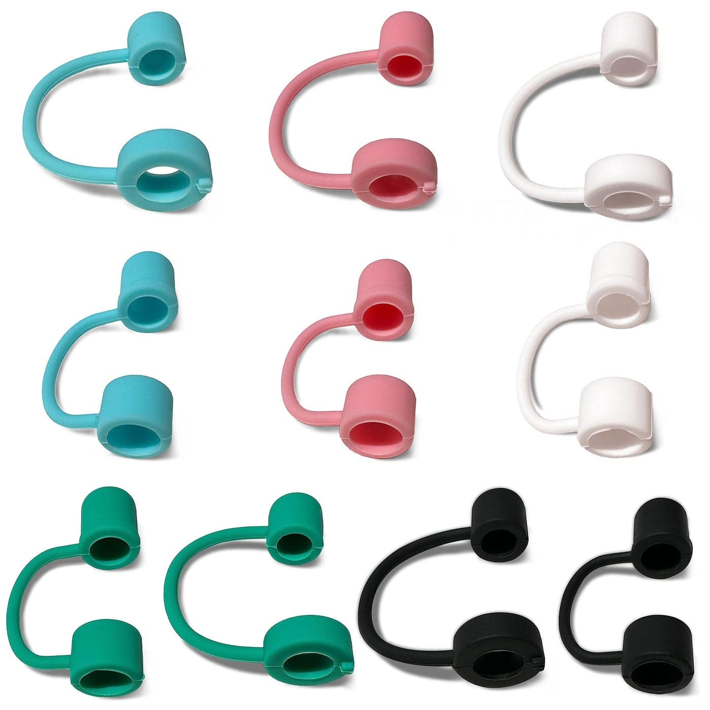 Straw Covers Cap 10Pcs Colorful Silicone Straw Tips Suitable for Stanley Straw Cover Reusable Cover for Drinking Straw Toppers Drinking Straw Caps Plugs 10 Mix Color caps