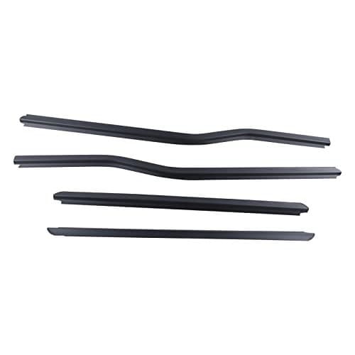 MISIOEK Weatherstrip Window Molding Trim Sill Seal Belt for 19992016 Ford F250 F350 F450 F550 Super Duty F81Z2625596AA Outside Black Window Weather Strip 4pcs