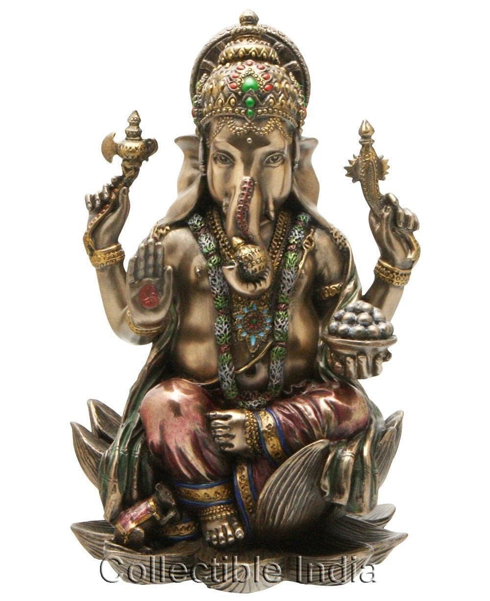 Collectible India Ganesha Idol Statue Wedding Gift AnniversaryBirthdayFarewellGood Luck Gifts