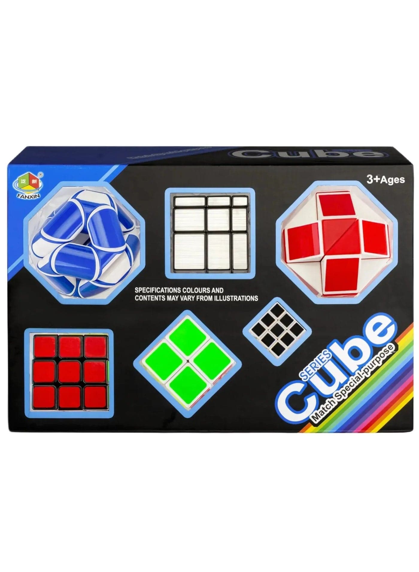 NEW REZZOSS 6 x Magic Cube game Collection Anti Stress Fidget Mega Cube Set