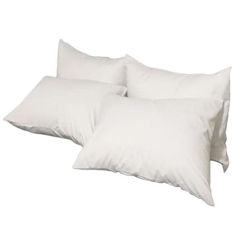Premium Queen Pillowcases 4 Pack - White Standard - Ultra Soft 1800 Thread Count Microfiber- Double Brushed - Allergies Free - Wrinkle Resistant Pillowcase