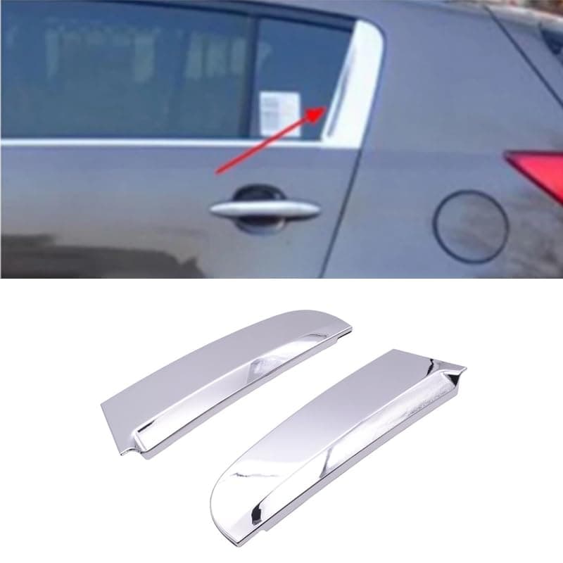 Cakievro Car Rear Triangular Window Trim Cover Door Belt Chrome C Pillar Cover For KIA Sportage 20112016 832703W010 832803W010 Right832803W010