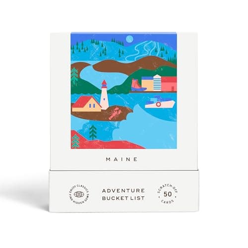 Reach International Outfitters Maine Adventure Bucket List 50 ScratchOff Cards for Outdoor Activities Tourist Attractions and Road Trips Perfect Travel Gift and Guide for Exploring Maine