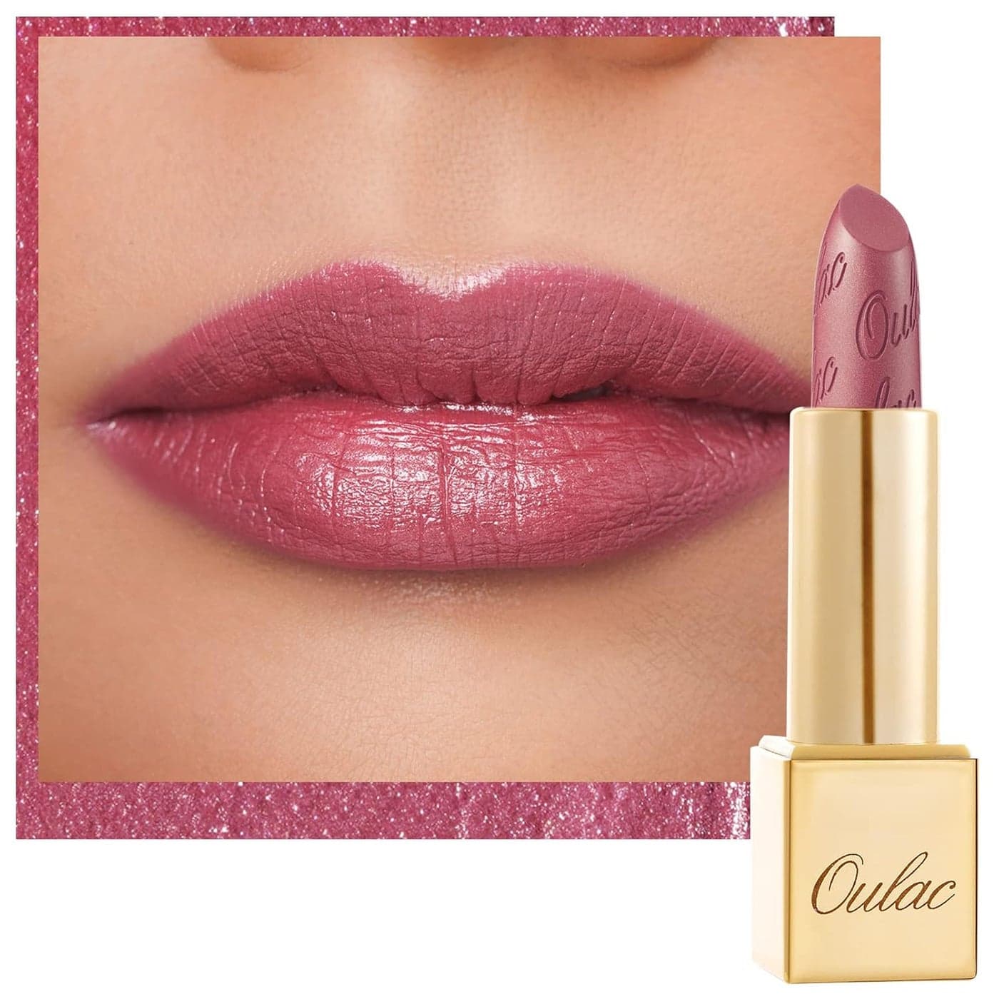 OULAC Pink Metallic Shine Lipstick Baby Pink Glitter Long Lasting Lipsticks High Impact Soft and Ultra Hydrating Lip ColorVegan CrueltyFree FullCoverage Lip 43 g015 oz Cosmopolis01