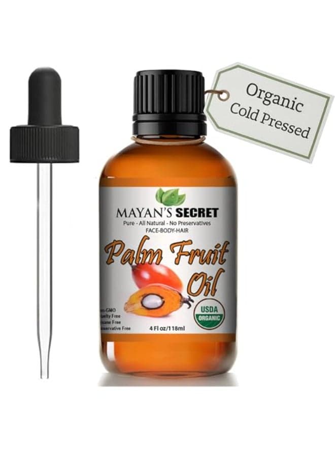Mayans Secret USDA CERTIFIED ORGANIC PALM FRUIT OILRefinedUndiluted Cold Pressed