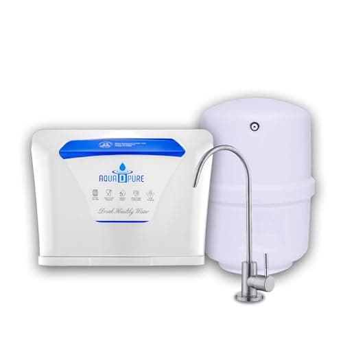AQUA D PURE 12L Under Sink RO Water Purifier | RO + UV + UF + TDS Controller + Copper Filter | Under-Counter Purification System |White